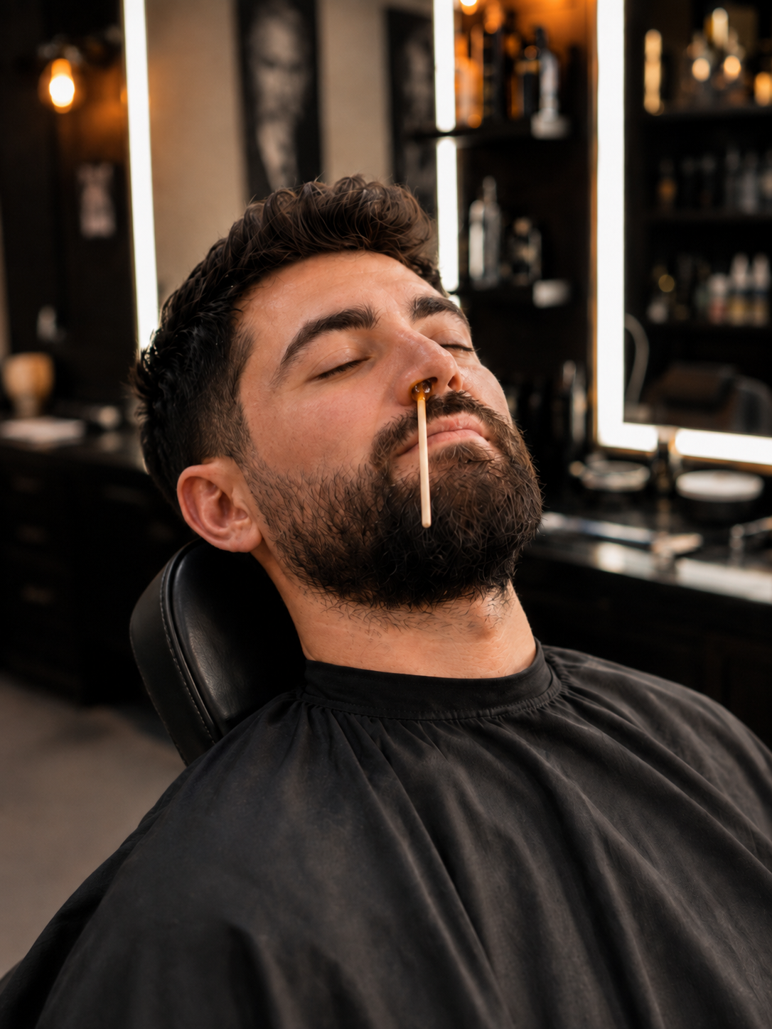 Haarentfernung Nase mit Waxing beim Barbershop Paderborn
